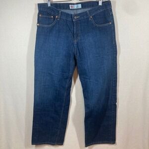 Levi's Men's 550 Relaxed Jeans 36x29 Dark Wash Blue Classic No Stretch Cotton